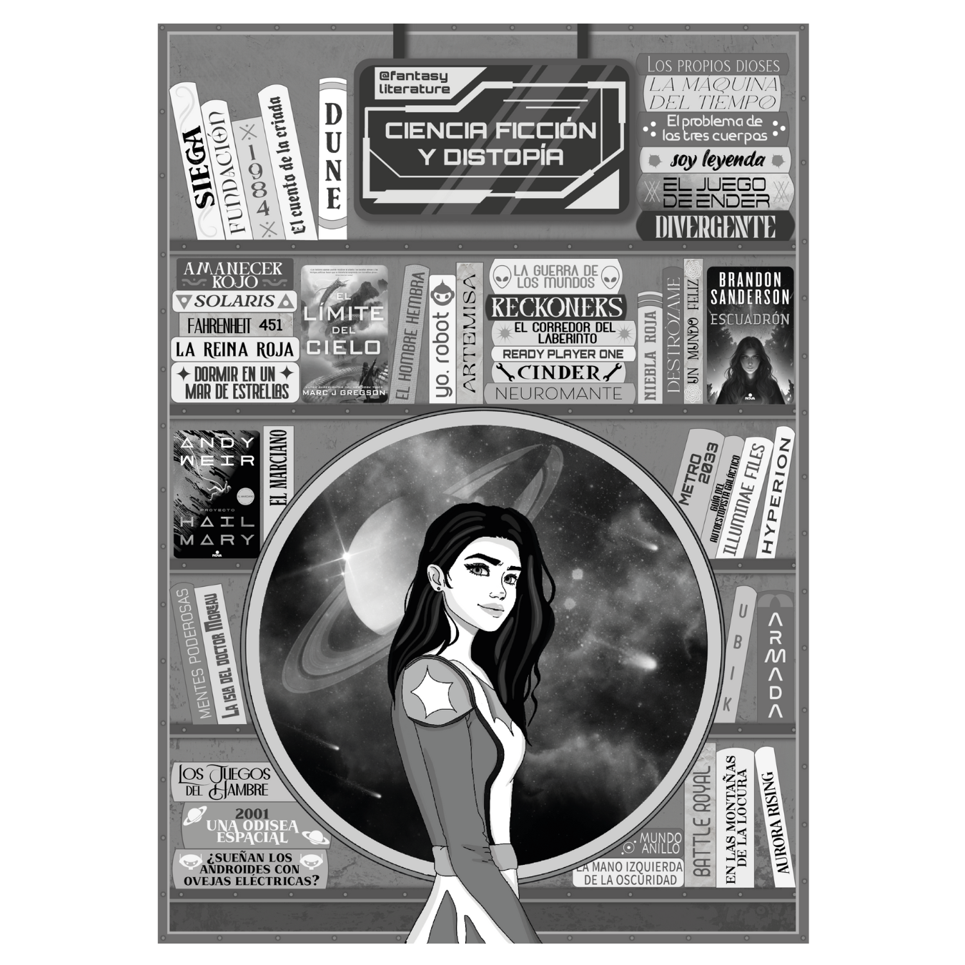 Estantería descargable de Ciencia Ficción y Distopía