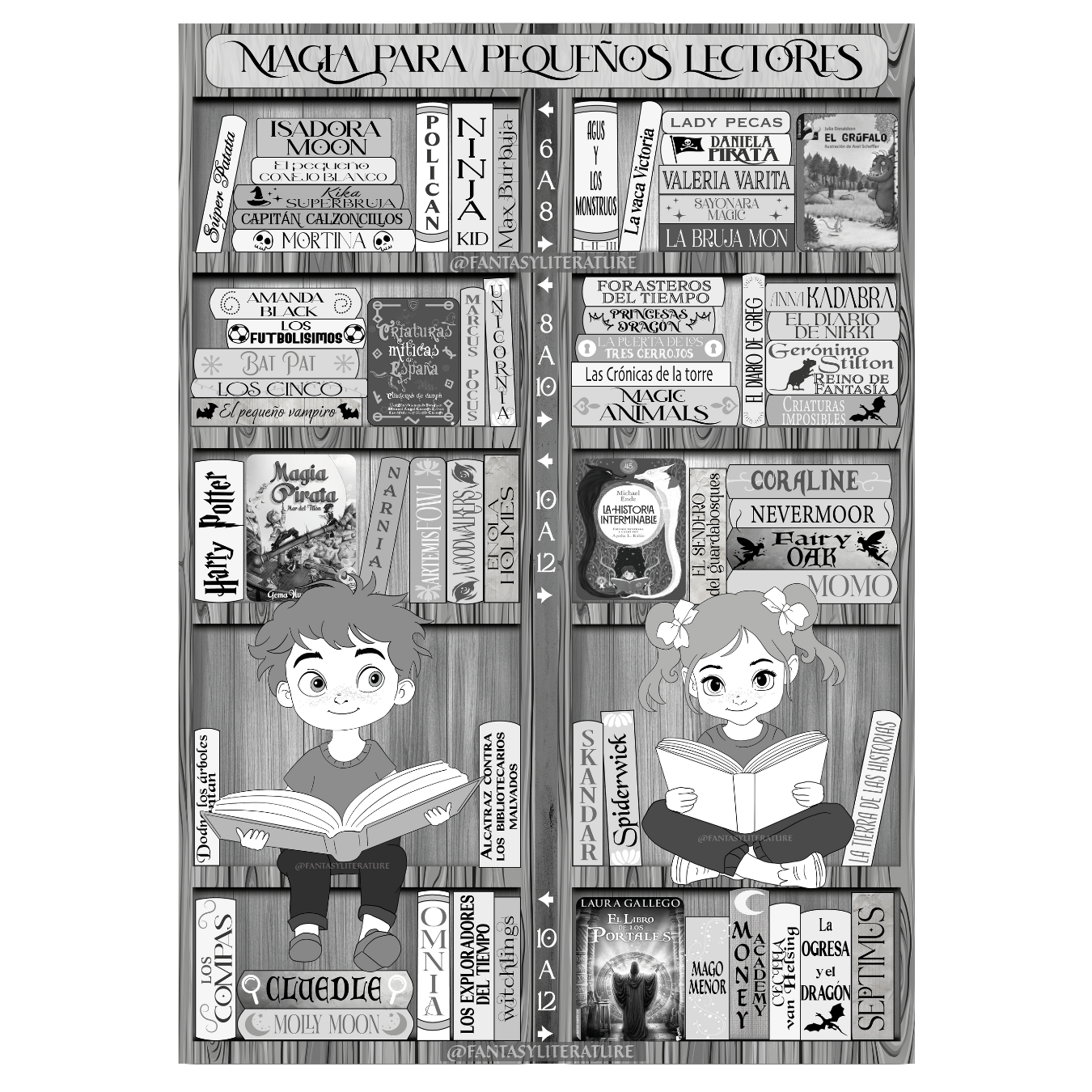 Estantería descargable de Literatura Infantil