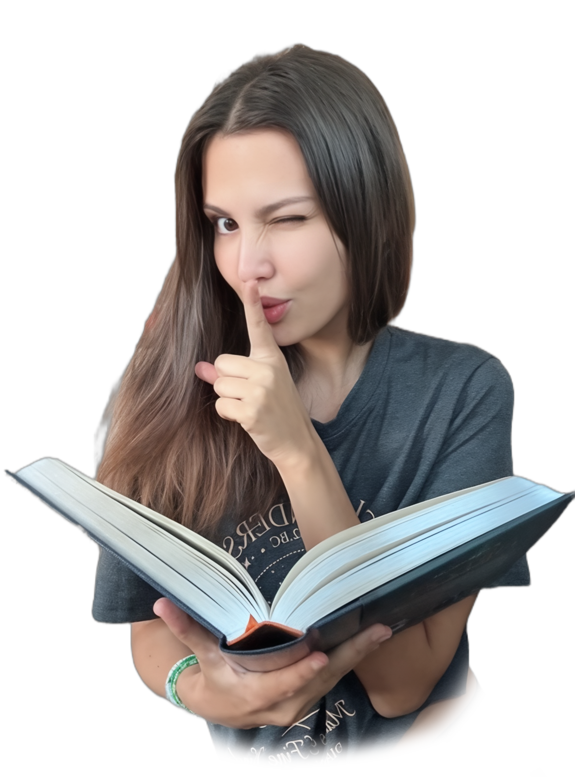 Laura guiñando un ojo